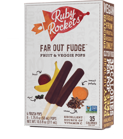 Rubyrockets.com Fruit & Veggie Pops Far Out Fudge Frozen Pop