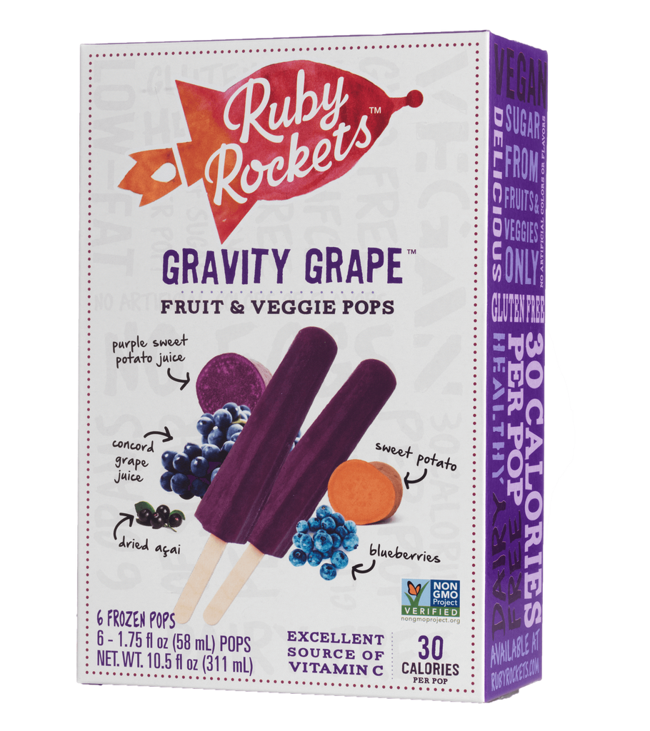 Rubyrockets.com Fruit & Veggie Pops Gravity Grape Frozen Pop